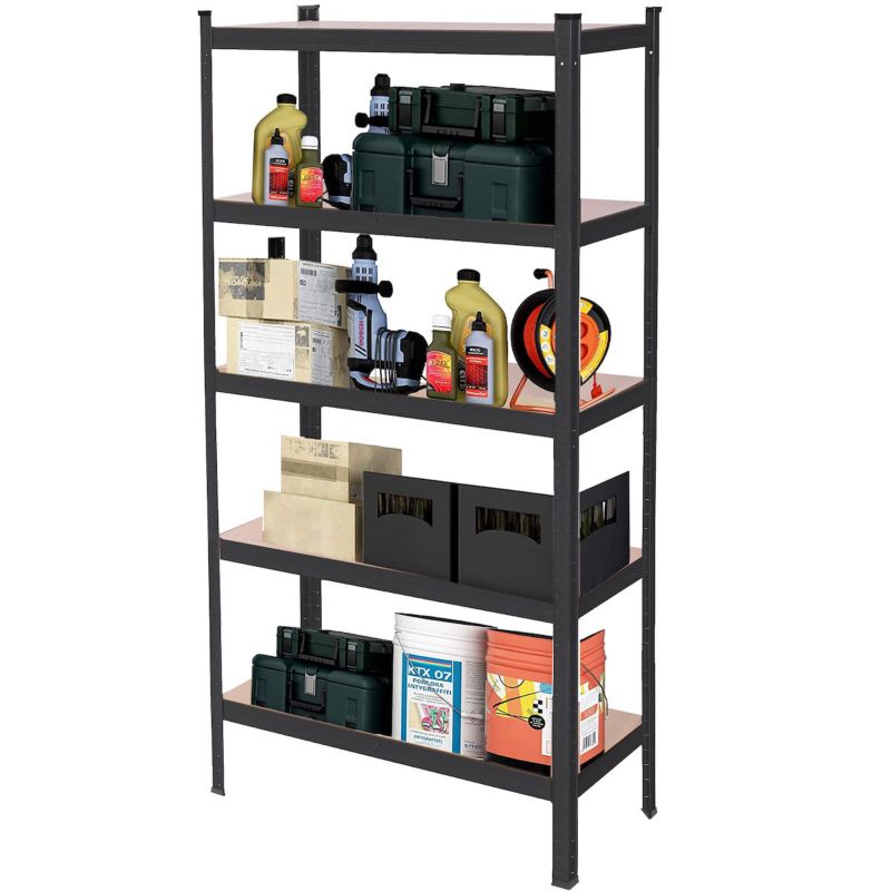 Regał metalowy magazynowy z 5 półkami Springos 150x75x30cm 675kg do piwnicy, garażu 1 szt.