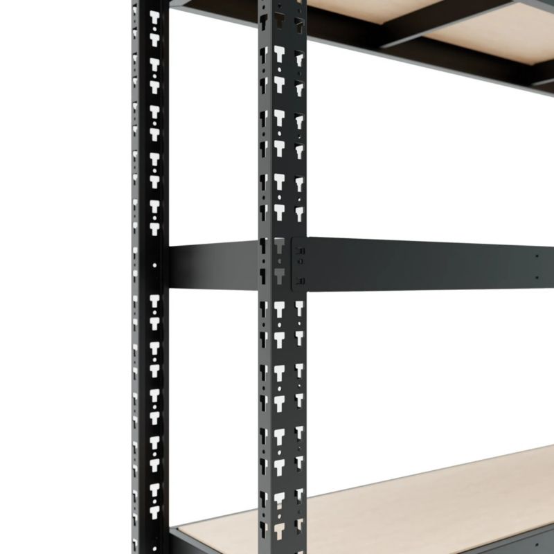Regał metalowy wciskany Mega-Met Metalkas 180x200x60 500kg 3 półki MDF 1 szt.
