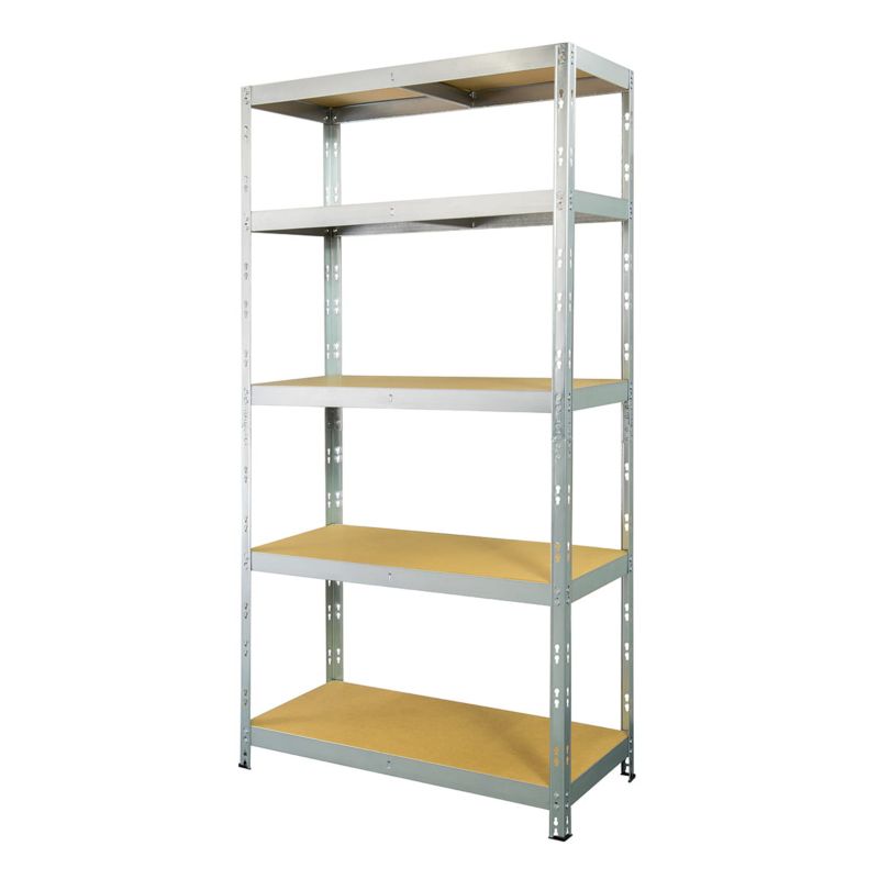 Regał metalowy wciskany MET175 Metalkas 180x90x40 175kg ocynk z półką z płyty HDF 1 szt.