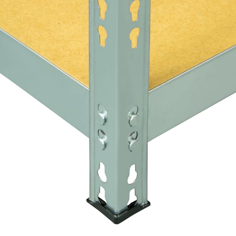 Regał metalowy wciskany MET175 Metalkas 180x90x40 175kg ocynk z półką z płyty HDF 1 szt.