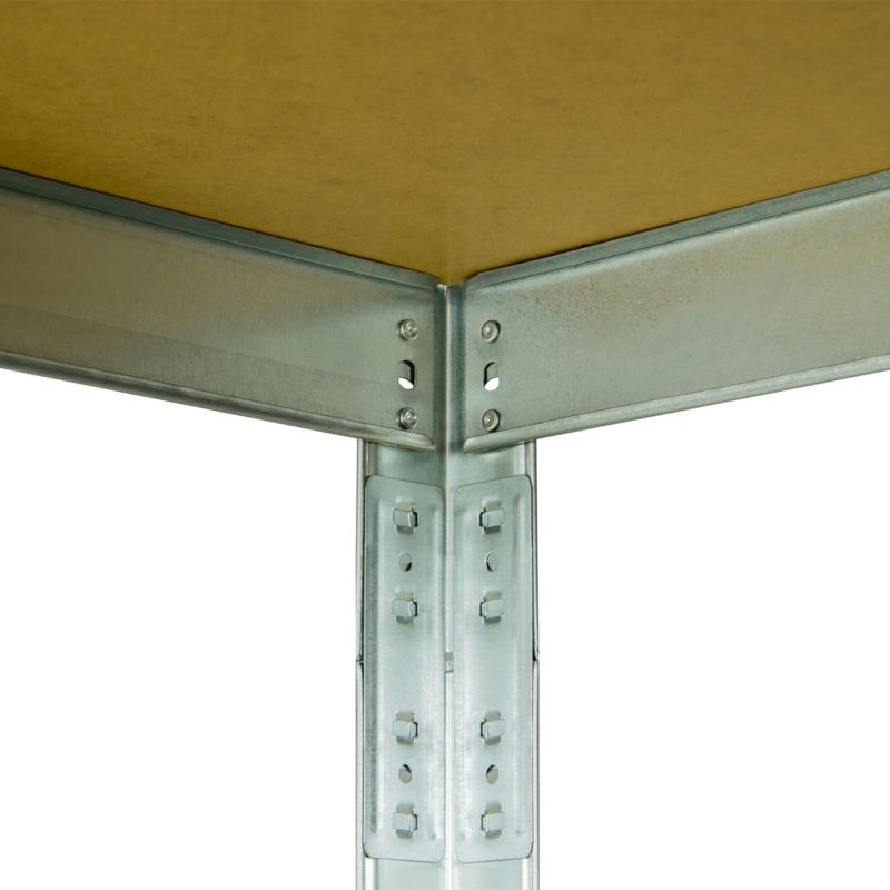 Regał metalowy wciskany MET175 Metalkas 180x90x40 175kg ocynk z półką z płyty HDF 1 szt.