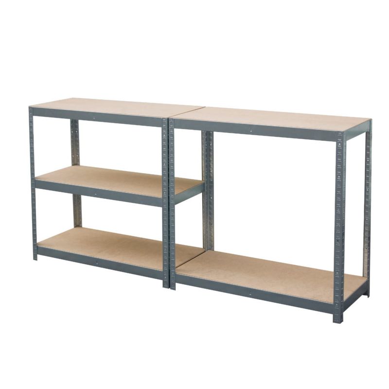 Regał metalowy wciskany Metalkas 180x90x40 220kg ocynk HDF 1 szt.