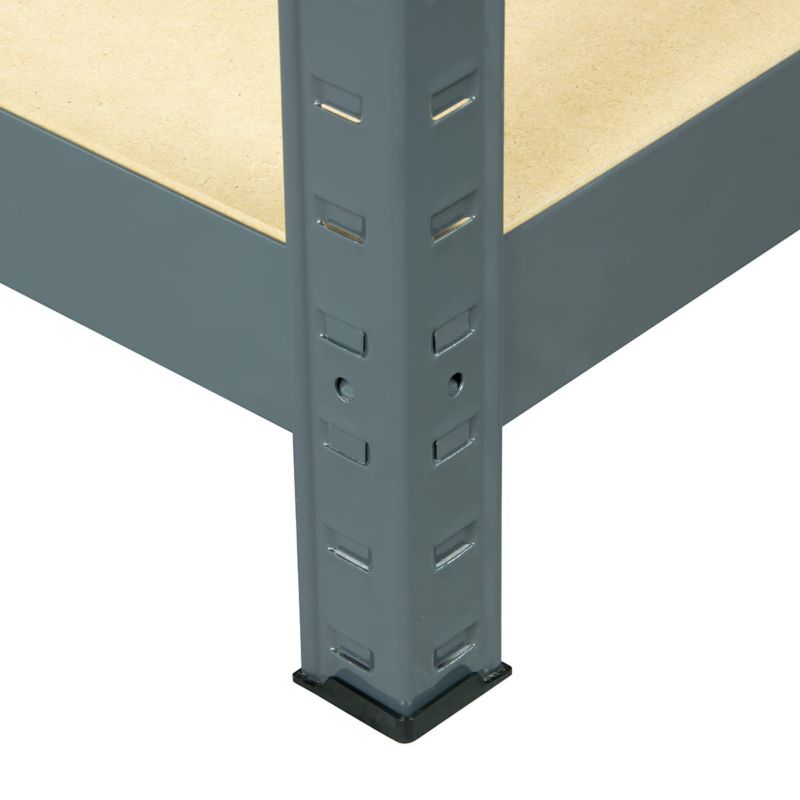 Regał metalowy wciskany R175 Metalkas 180x90x40 175kg grafit TÜV HDF 1 szt.