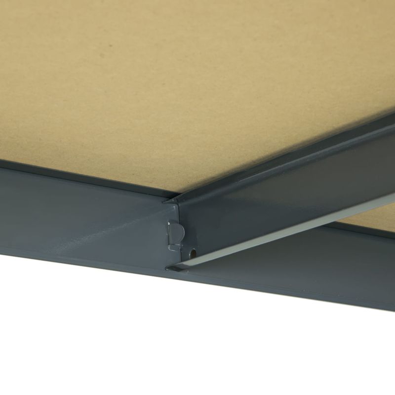 Regał metalowy wciskany R175 Metalkas 180x90x40 175kg grafit TÜV HDF 1 szt.