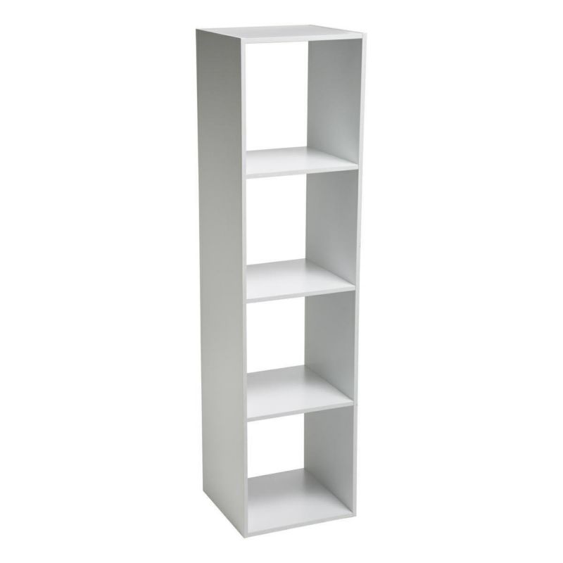 Regał na książki Kali biały 134 cm 5FIVE SIMPLY SMART nowoczesny do salonu i sypialni 1 szt.
