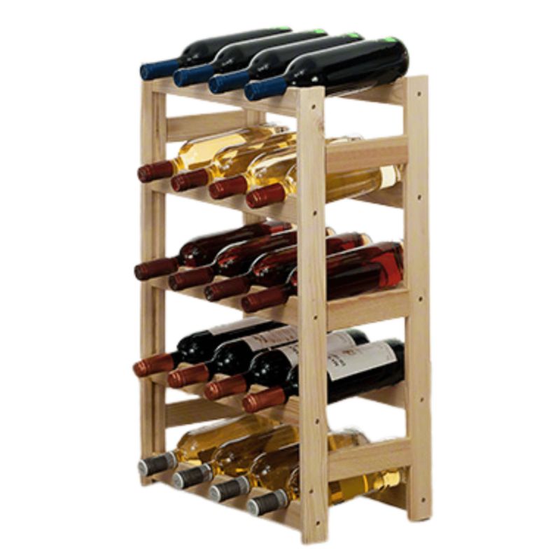 Regał na wino MODO24 20 but drewno naturalne 70x43x25 cm 1 szt.