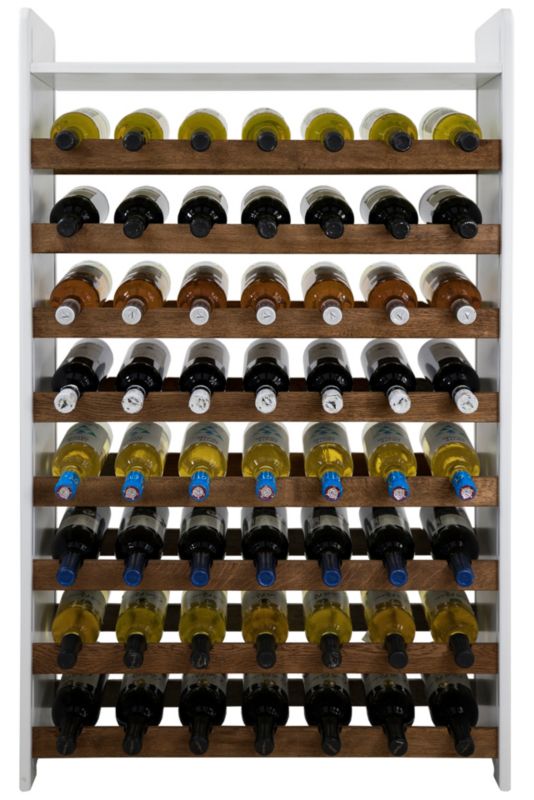 Regał na wino MODO24 boki MDF leżnie dębowe 56 butelek 1 szt.