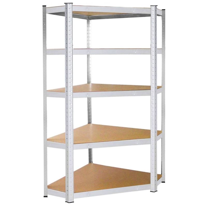 Regał narożny magazynowy Springos 5 półek 180x90x40 cm 875 kg do garażu ...