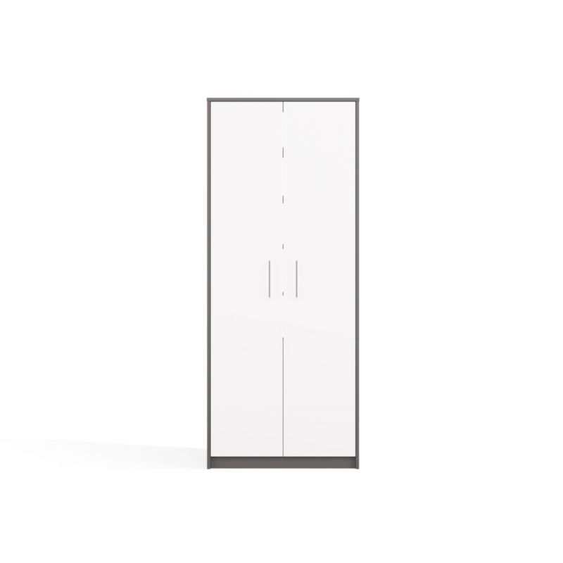 Regał Oliv 2D Antracyt Biel 35x180x74 cm 1szt