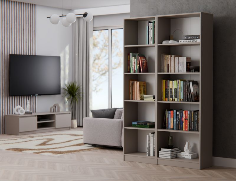 Regał R60 Topeshop Na Książki 60 Cm Glina 30x60x182 cm 1 szt.