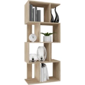 Regał Topeshop Fiesta 4P Otwarty Stojący Półki Dąb Sonoma 30x60x140 cm 1 szt.