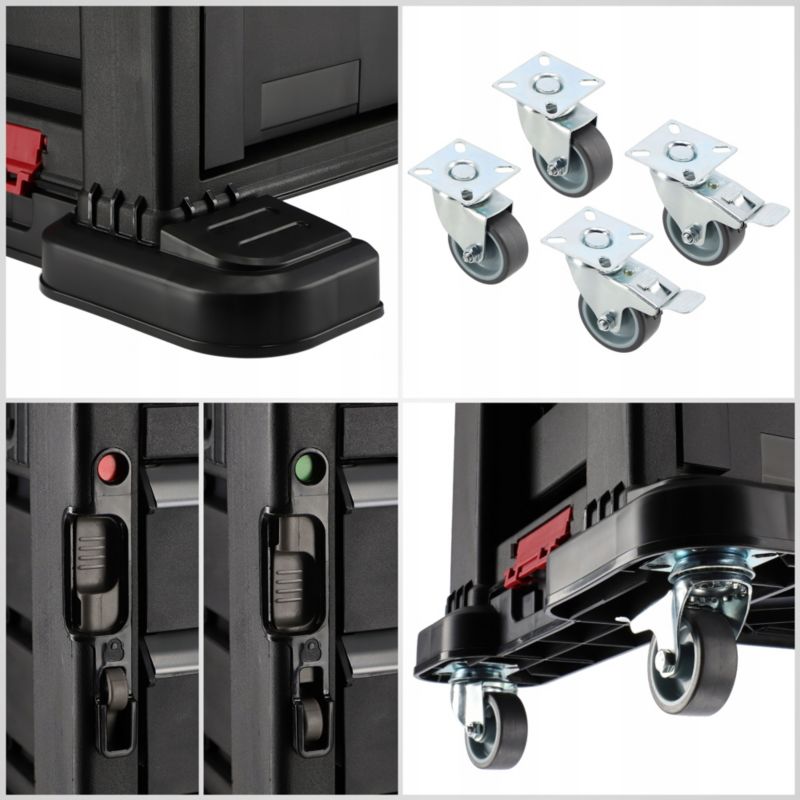 Regał warsztatowy Keter Tool Chest Set 6 szuflad czarny