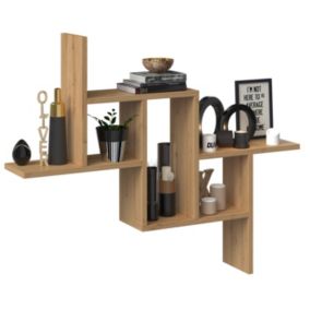 Regał Wiszący Topeshop Ścienny Półki Fiesta Dąb Artisan 15x85x73,5 cm 1 szt.