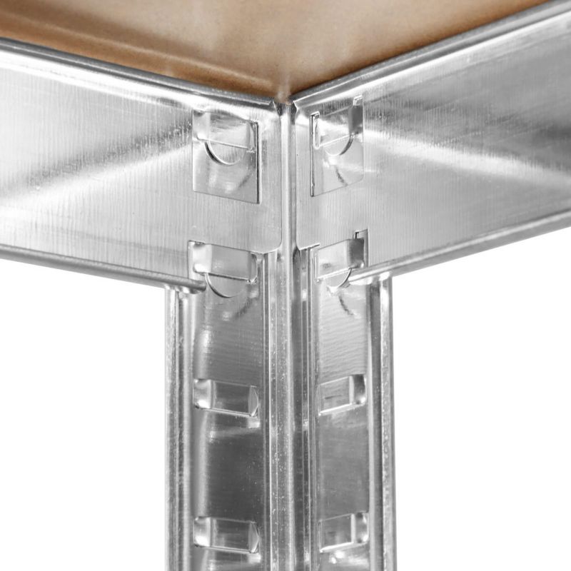 Regały metalowe magazynowe 2 szt. 180x100x60cm 1000kg 5 półek do garażu, piwnicy