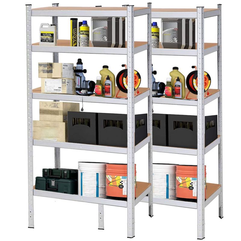Regały metalowe magazynowe Springos 180x90x30cm 875kg 5 półek 2 szt.