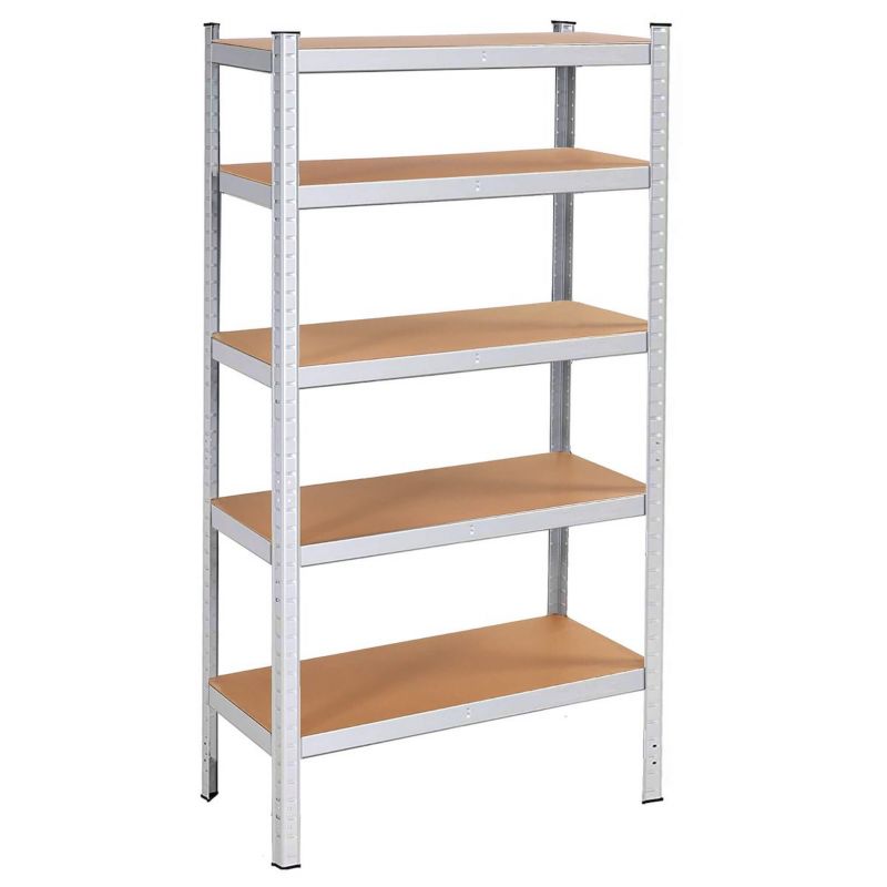 Regały metalowe magazynowe Springos 180x90x40cm 875kg 5 półek do garażu, piwnicy 2 szt.