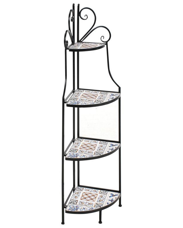 Regał z półkami Favara Metal 43 cm 32 cm Czarny 1 szt.
