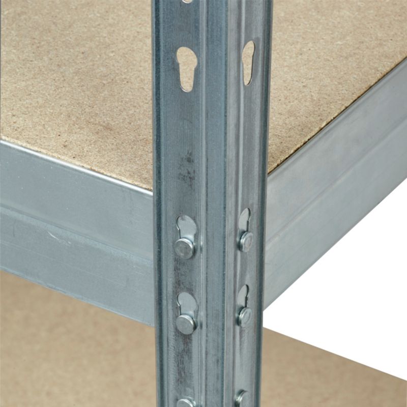 Regał metalowy Form Exa 180 x 90 x 45 cm 5 półek 250 kg ocynk