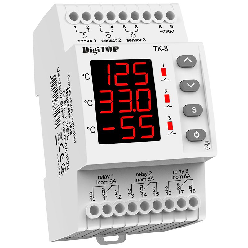 Regulator temperatury DigiTOP TK-8, 1 szt.