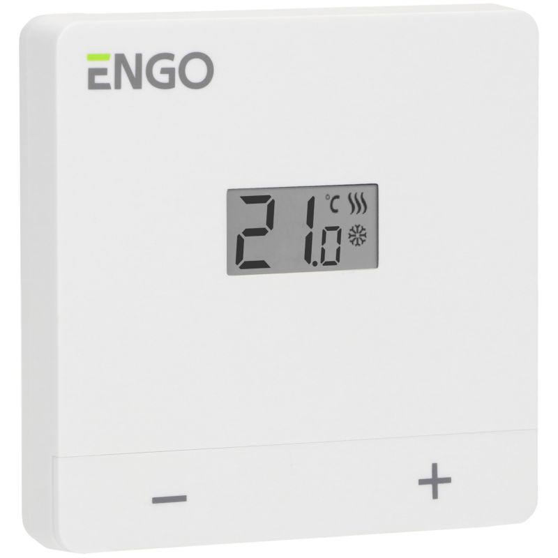Regulator temperatury ENGO 230V, biały dobowy natynkowy 1 szt.
