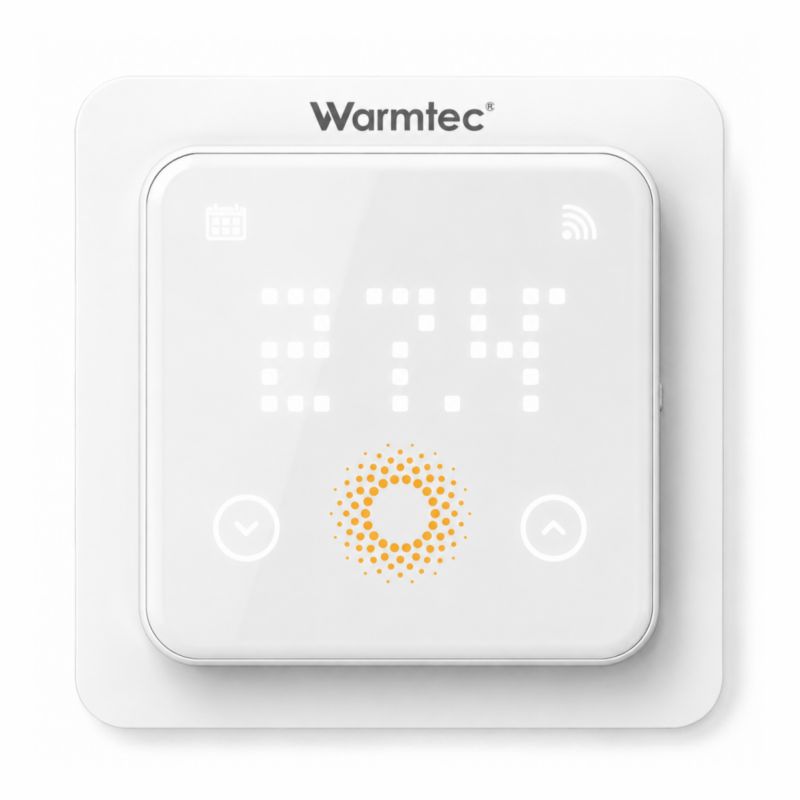 Regulator temperatury Warmtec FTS Wi-Fi 25A biały podtynkowy programowalny dotykowy ekran IP31 1 szt.