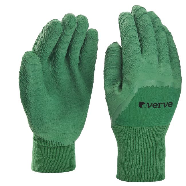 Rękawice lateksowe Verve ogrodowe zielone 1
