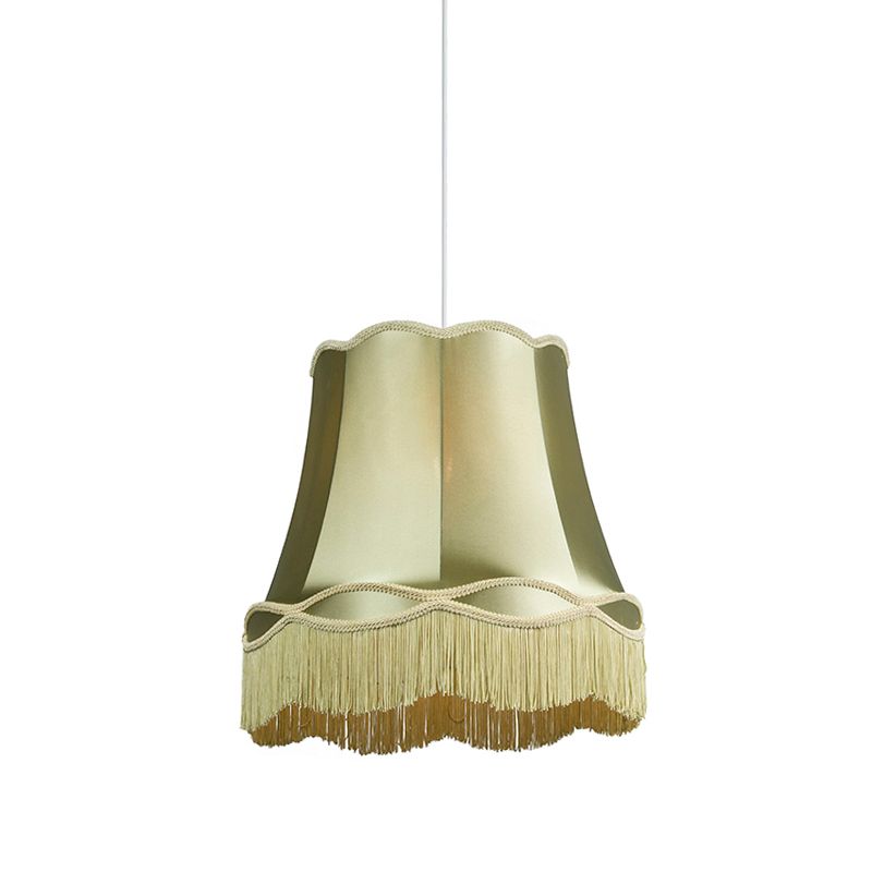 Retro lampa wisząca z kloszem (1 punkt) Qazqa Granny 45 zielony okrągły max 60W kompatybilny z żarówką LED E27  1 szt.