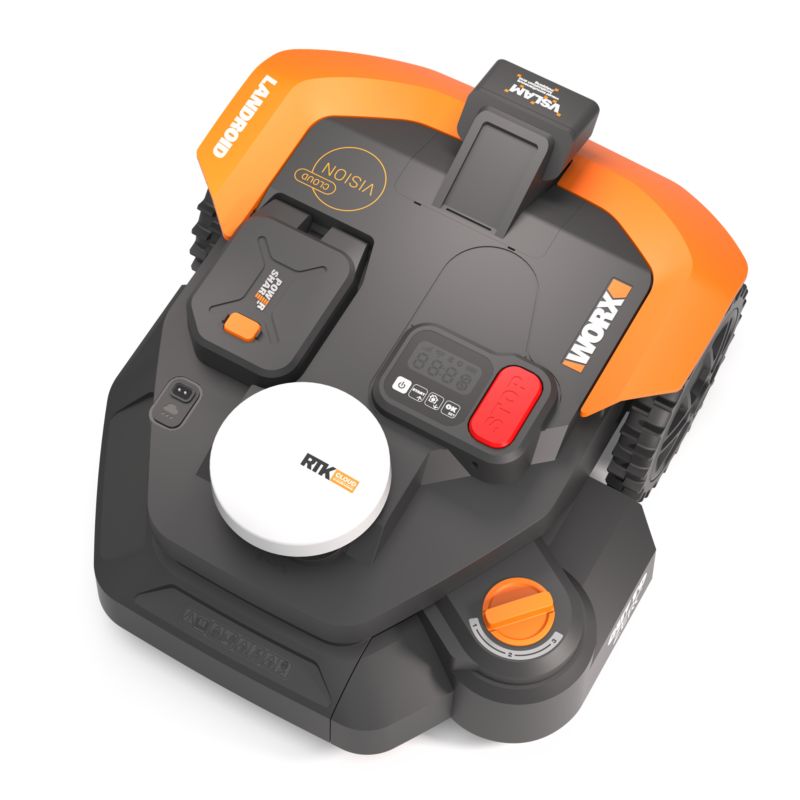 Robot koszący Worx Landroid Vision Cloud WR312E 1200m² AI RTK kamera stereo bezprzewodowy 17° 22 cm
