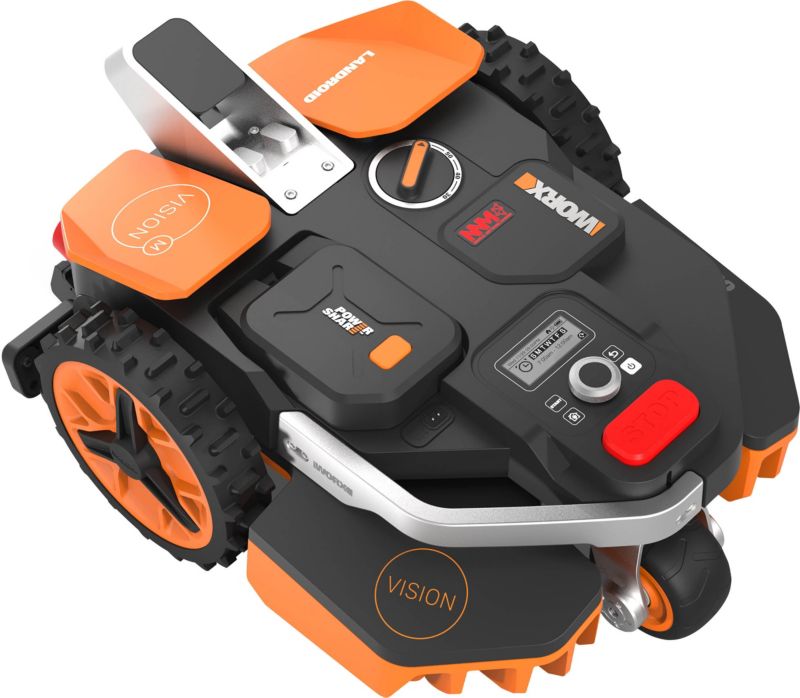 Robot koszący Worx Vision M600 WR206E 600 m² GPS & kamera AI bezprzewodowy Wi-Fi 17° 18 cm