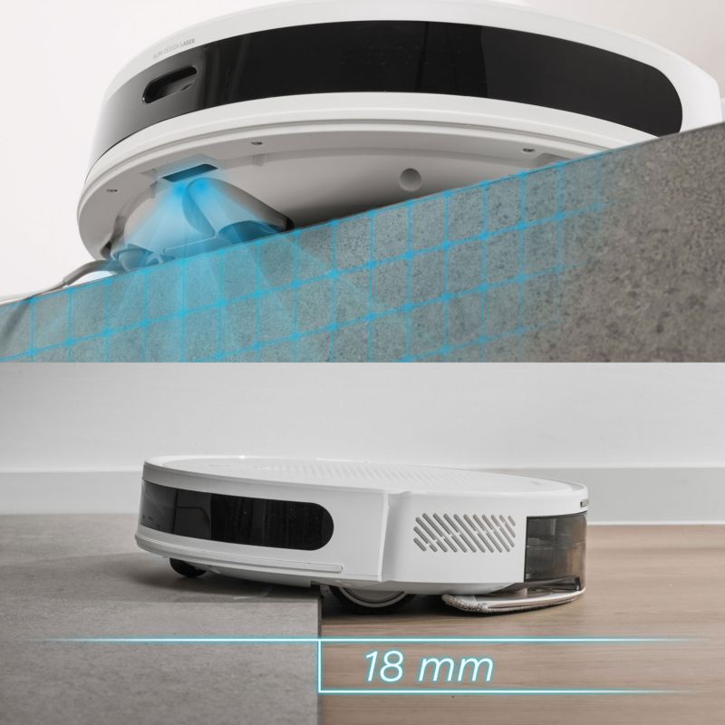 Robot Sprzątający Sencor SRV 7450WH Odkurzacz Lidar Moc Ssania 5000Pa Biały 1szt