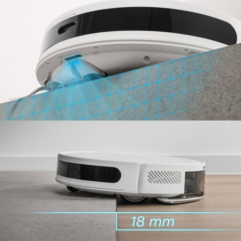 Robot Sprzątający Sencor SRV 7485WH Odkurzacz Lidar Moc Ssania 5000Pa Biały 1szt