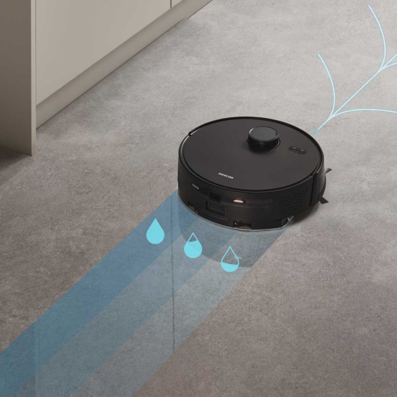 Robot Sprzątający Sencor SRV 9020BK 2600 Mah 3000Pa Lidar 40W 130 Min Pracy 1szt