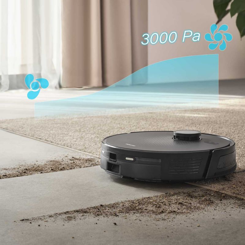 Robot Sprzątający Sencor SRV 9085BK Mopujący Odkurzacz 3000Pa Stacja Czarny 1szt