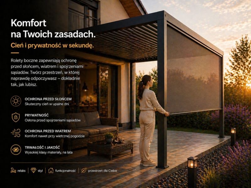 Roleta do pergoli Sunloft Linea 3m Nordflam  1 szt.