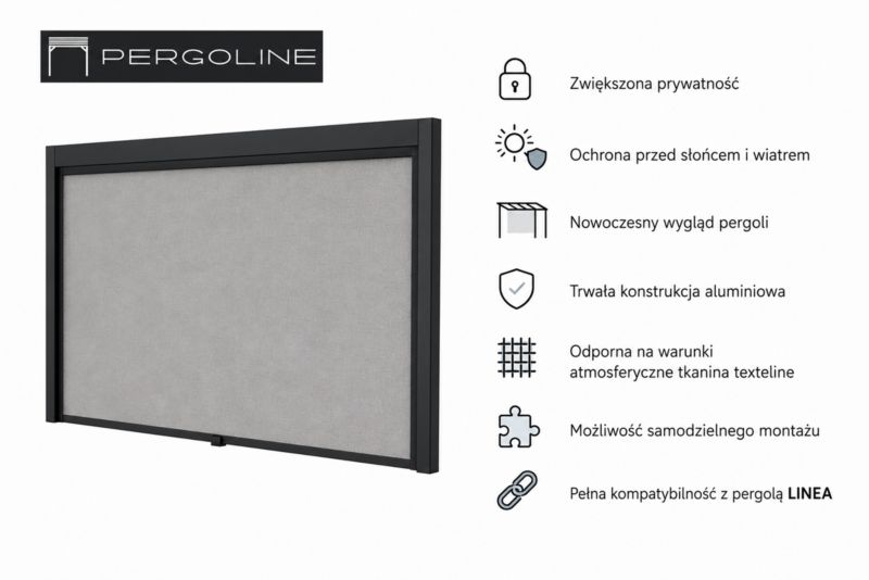 Roleta do pergoli Sunloft Linea 3m Nordflam  1 szt.