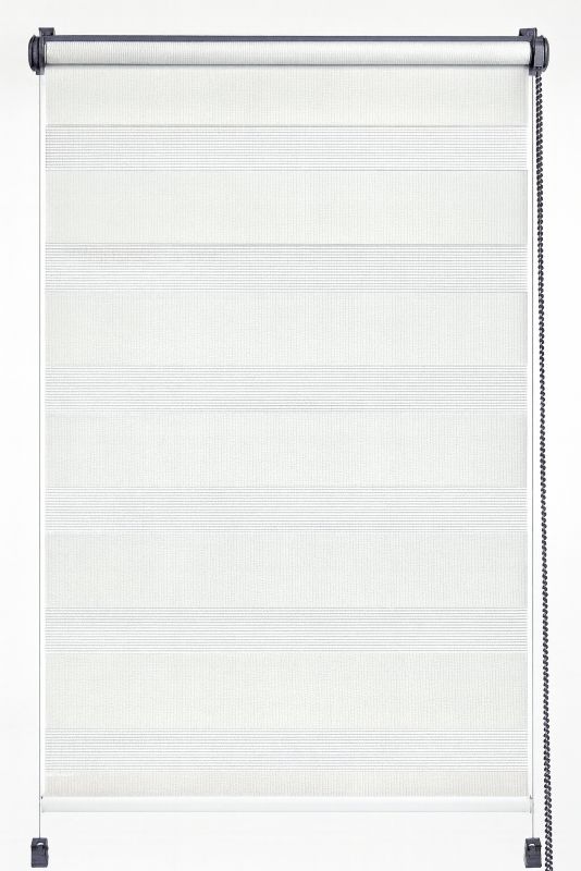 Roleta Dzień i Noc DECORI 110X230 1200 biała, profil Antracyt, 1 szt
