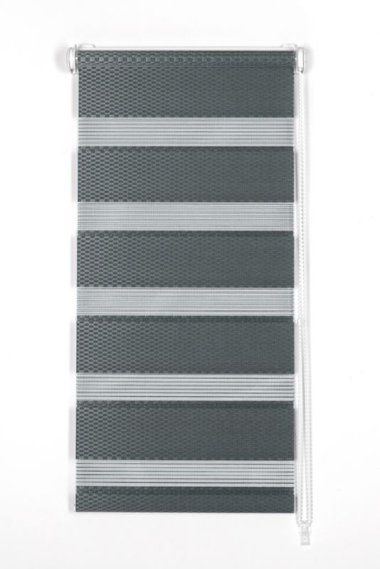 Roleta Dzień i Noc DECORI 90X230 Rattan 3608 grafitowa, 1 szt