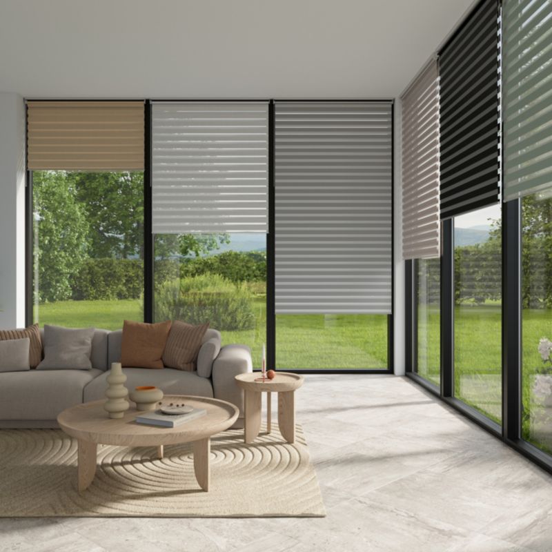 Roleta dzień/noc GoodHome 57,3 x 160 cm biała