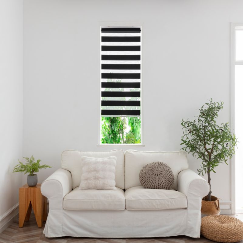 Roleta dzień/noc GoodHome Elin 37,3 x 160 cm czarna