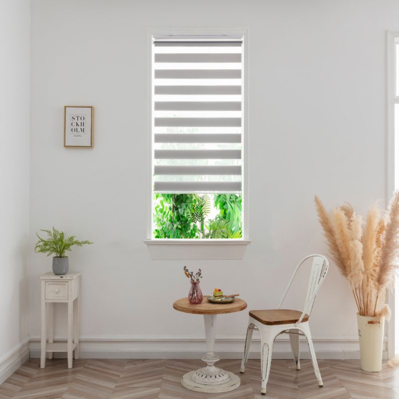 Roleta dzień/noc GoodHome Elin 37, 3 x 160 cm szara