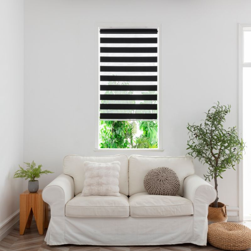 Roleta dzień/noc GoodHome Elin 62,3 x 160 cm czarna