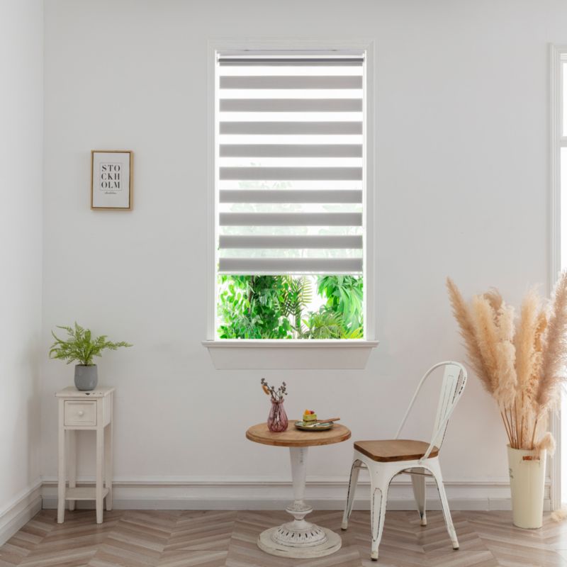 Roleta dzień/noc GoodHome Elin 62,3 x 160 cm szara