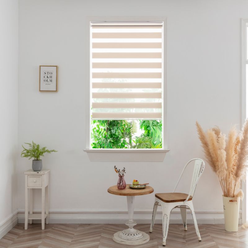 Roleta dzień/noc GoodHome Elin 68,8 x 240 cm jasnobeżowa
