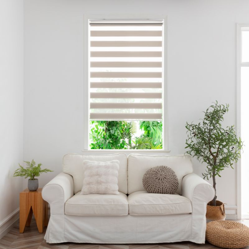 Roleta dzień/noc GoodHome Elin 68,8 x 240 cm perłowoszara