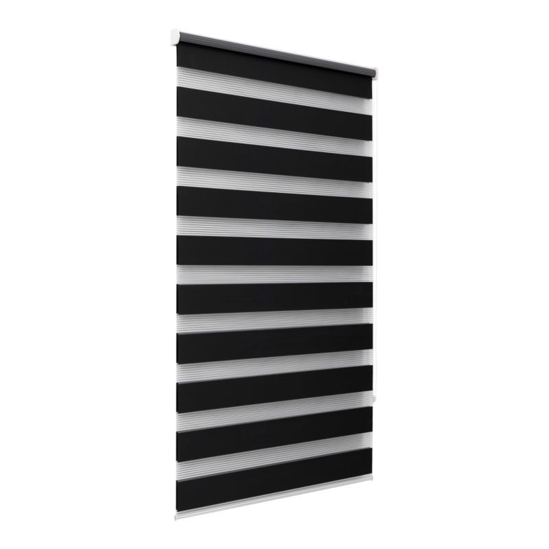 Roleta dzień/noc GoodHome Elin 77,3 x 160 cm czarna