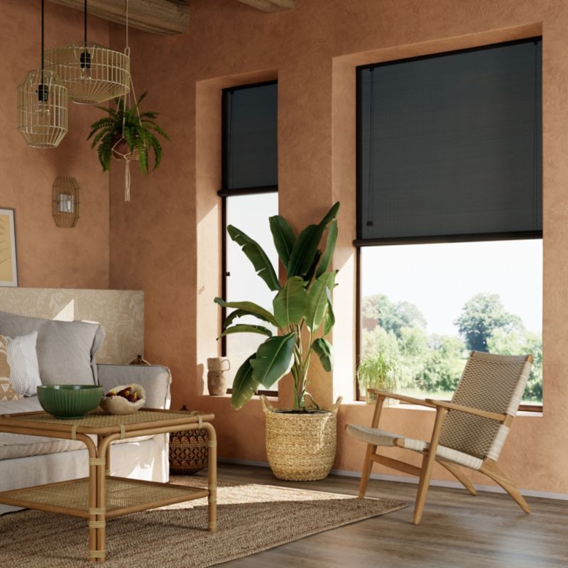 Roleta GoodHome Akapa bambus 160 x 180 cm czarna