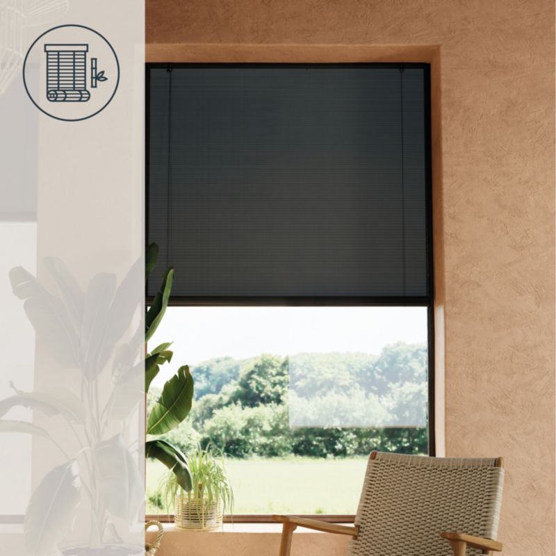 Roleta GoodHome Akapa bambus 160 x 180 cm czarna