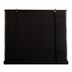 Roleta GoodHome Akapa bambus 60 x 180 cm czarna