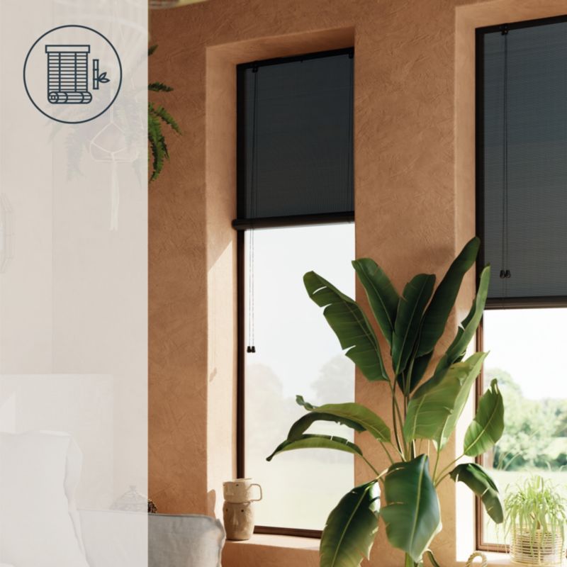 Roleta GoodHome Akapa bambus 60 x 180 cm czarna