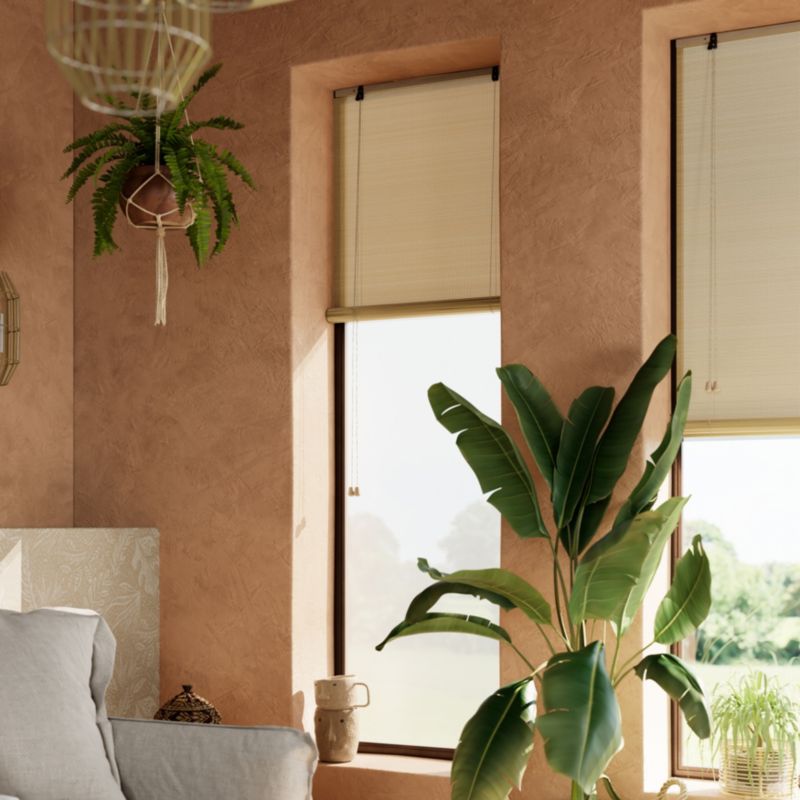 Roleta GoodHome Akapa bambus 60 x 180 cm jasnobeżowa